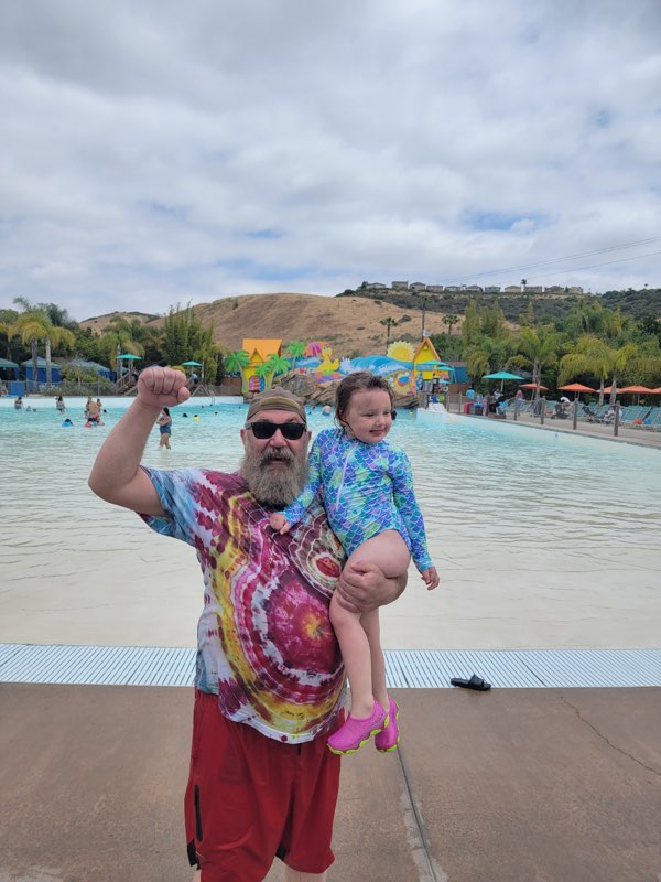 Aurora Masters, 5, of Fort Collins, with her father Tom Masters. She died May 13, 2024, five days after a tragic backyard accident. (Photo provided by Masters family)