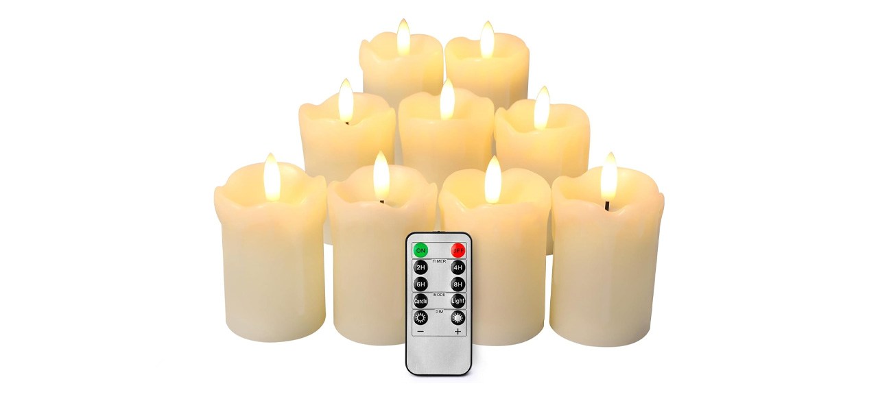 Enpornk Flameless Candles, Set of 9