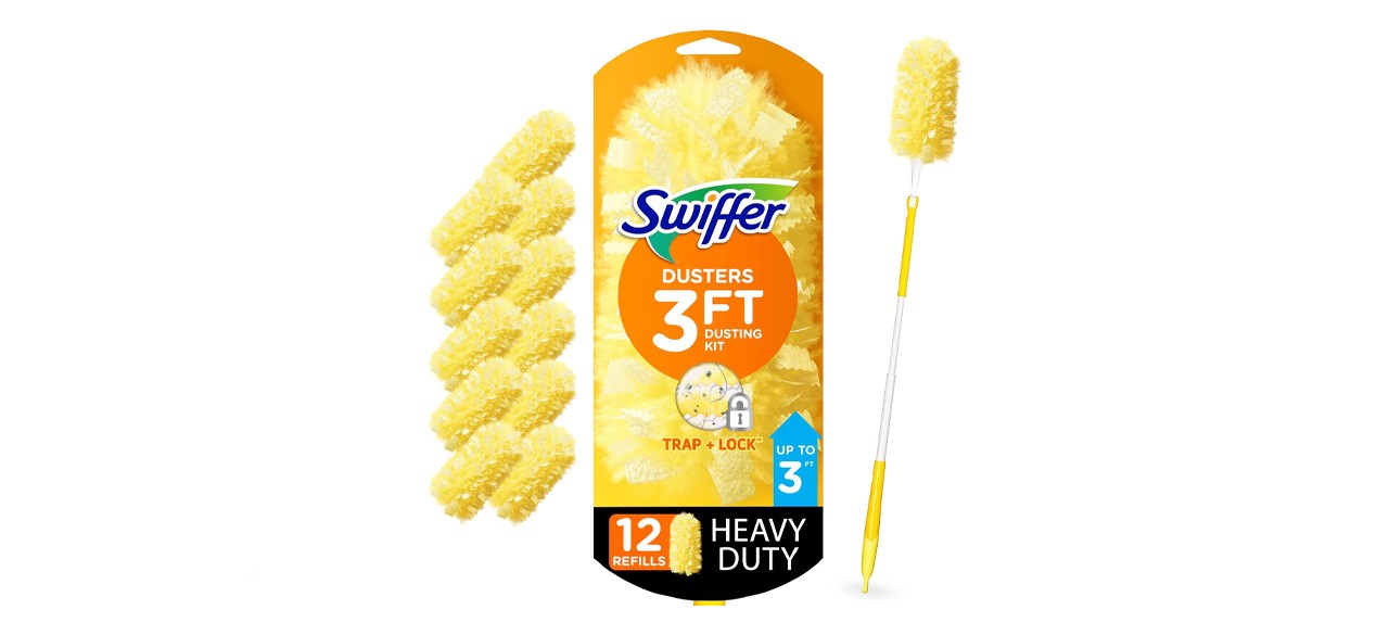 Swiffer Dusters Heavy Duty Extender Handle Starter Kit