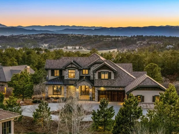 The 6,551-square-foot home purchased by Bo Nix and his wife sits in The Village at Castle Pines, a gated community. (Provided by Ben Roberts, Lenz Factor for LIV Sotheby's International Realty via BusinessDen)