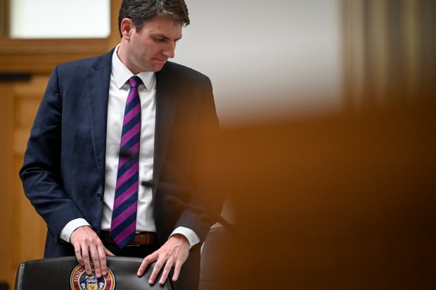 House Speaker Alec Garnett during a ...