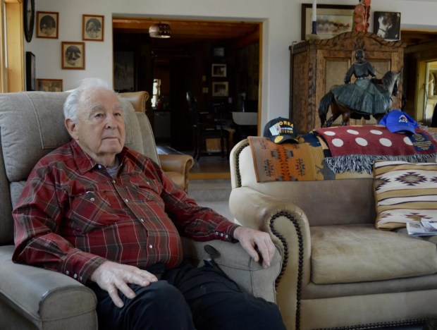 Ben Nighthorse Campbell, a former U.S. senator from Colorado, at his home in Ignacio on the Southern Ute Indian reservation. (Photo by Alex Burness / Bolts)