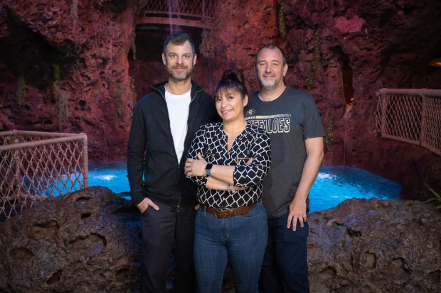 Casa Bonita's Matt Stone, executive chef Dana Rodriguez and Trey Parker (Photo by Paul H. Trantow for Casa Bonita)