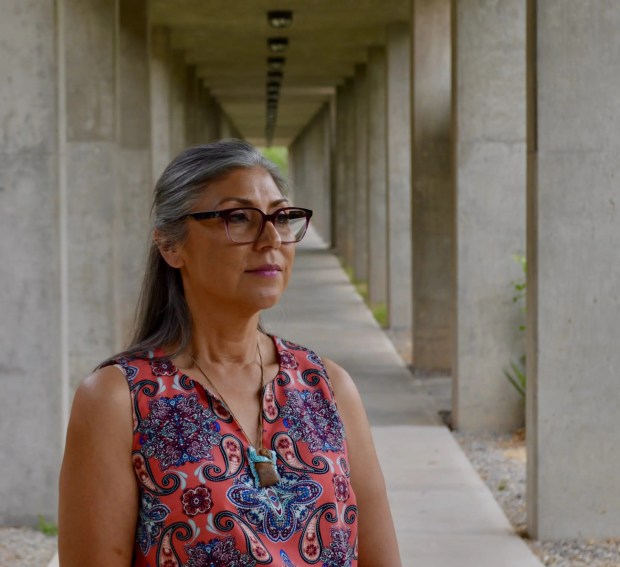 Lorelei Cloud, vice-chair of the Southern Ute Indian Tribe, at the tribe's headquarters in June. (Photo by Alex Burness / Bolts)