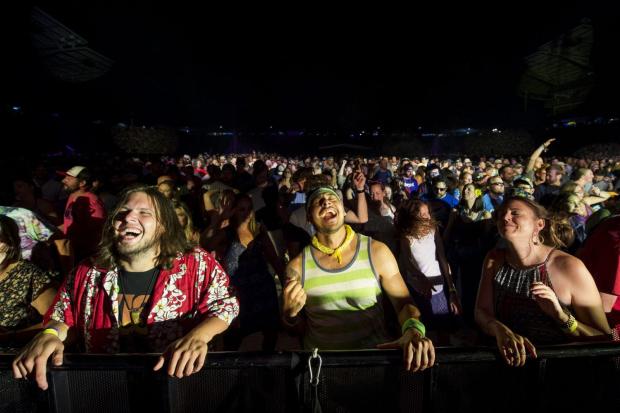 DENVER, CO - SEPTEMBER 1: Fans dance as Phish performs at Dick's Sporting Goods Park on Sept. 1, 2019, in Commerce City, Colorado. Phish wrapped up their annual three night run at Dick's Sporting Goods Park that night. (Photo by Seth McConnell/Special to the Denver Post)